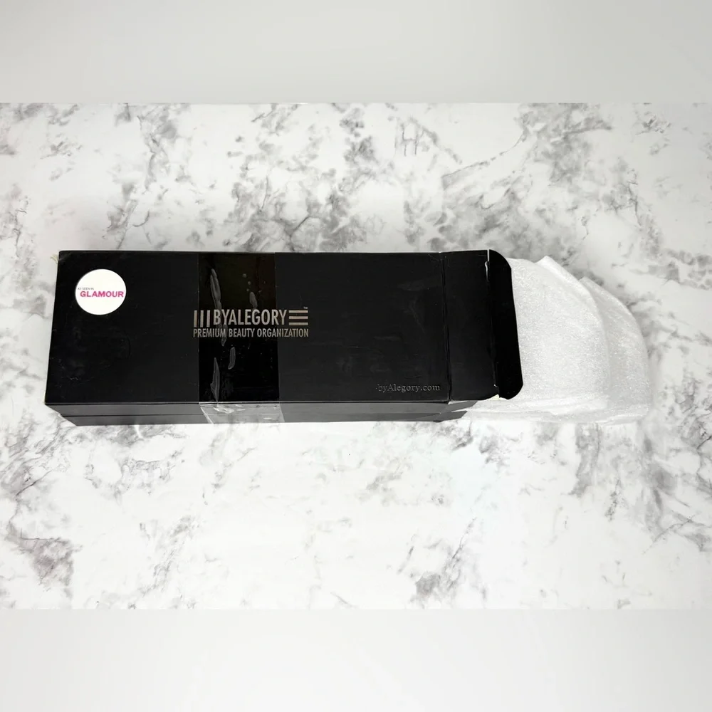 New! By Alegory 2 pack acrylic Makeup Beauty Blender Organizer Drying Tray Stand